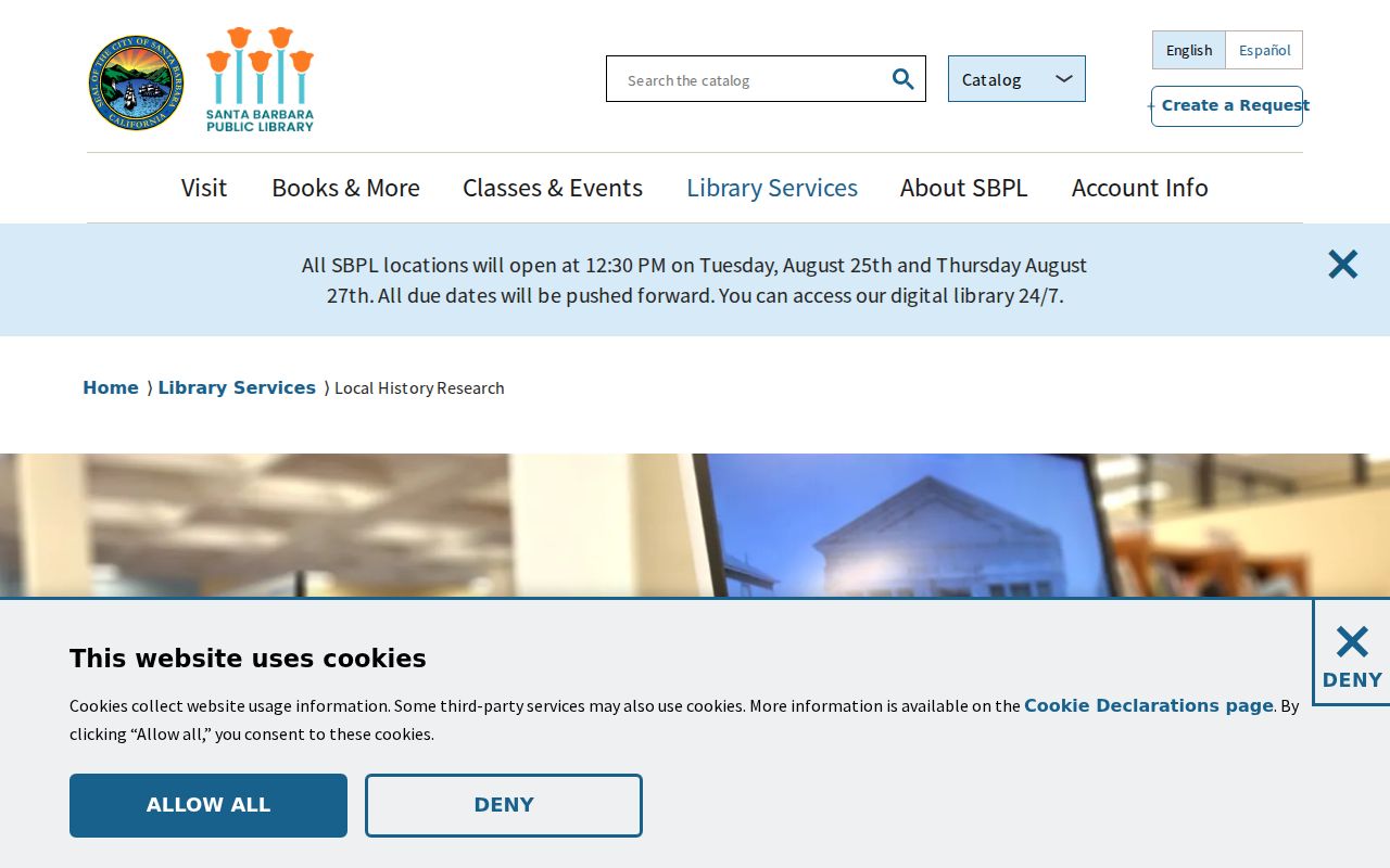 Santa Barbara County city directory local history library research