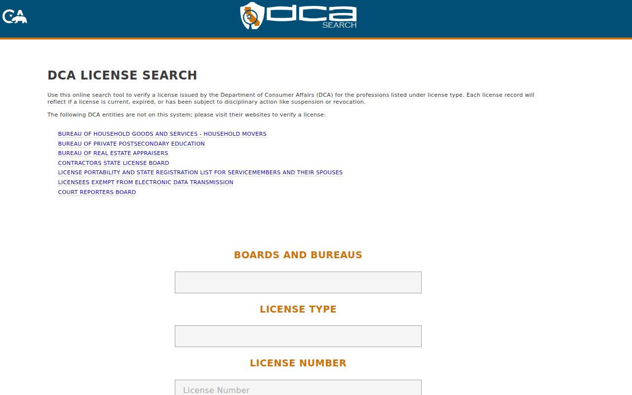 Santa Barbara County residents directory California license search