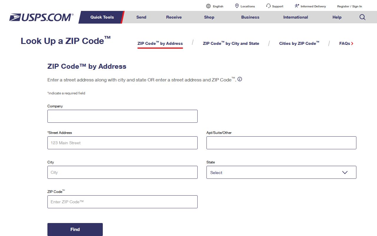 Santa Barbara County ZIP code directory USPS address lookup